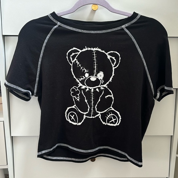 Hot Topic | Tops | Back Gothic Teddy Bear Tshirt From Hot Topic | Poshmark